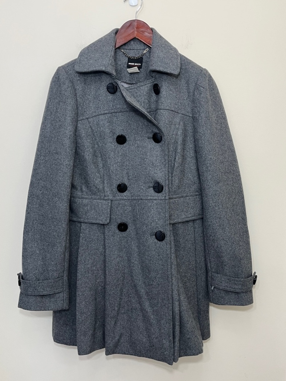 Miss Sixty Collection Vintage Y2K Women's Wool Blend Peacoat Size Medium